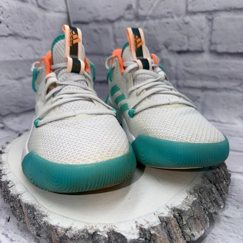 Adidas Harden Stepback 3 Shoes Men Sz 5 Wmn Sz 7 The Bahamas Bounce Mint Coral